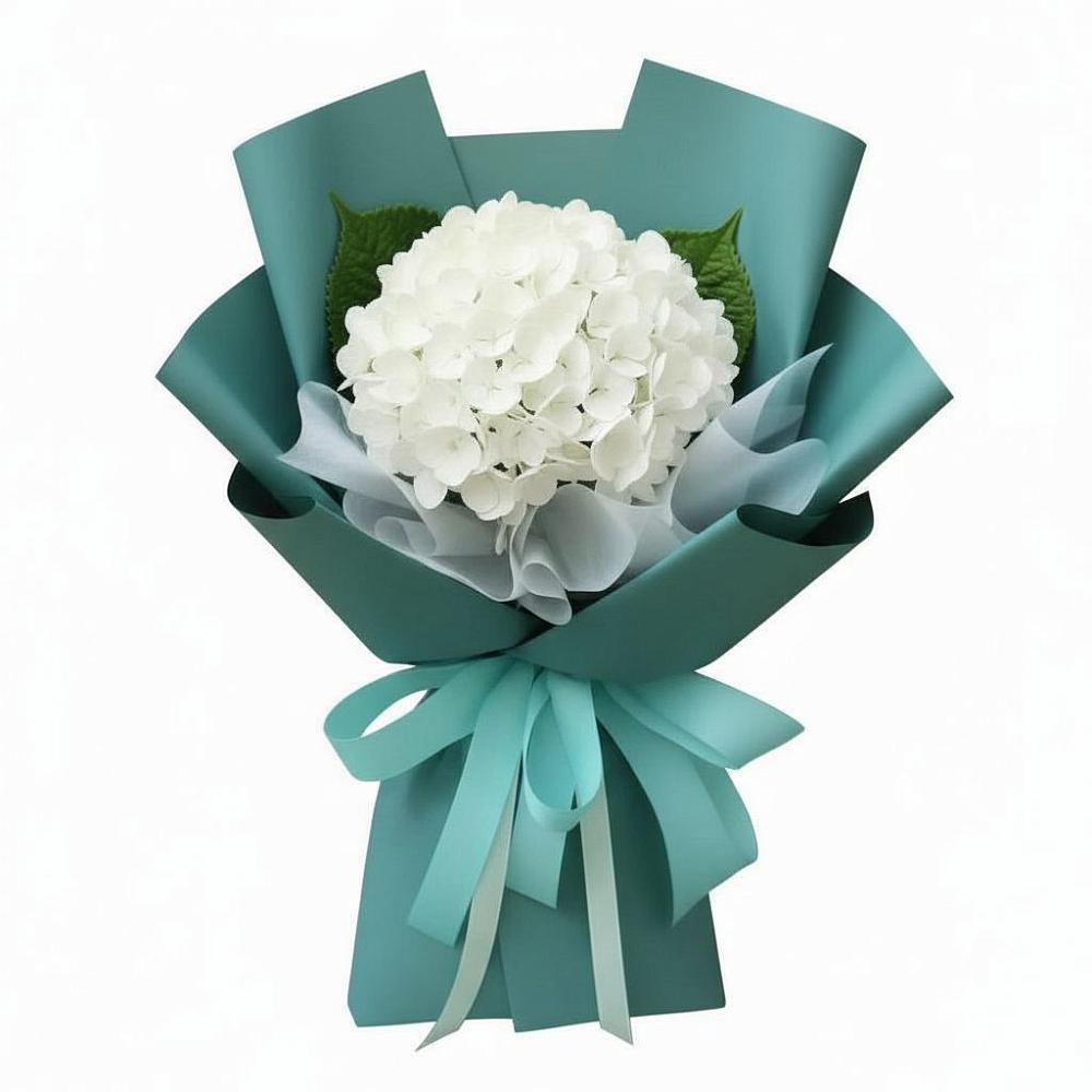 Букет цветов из: Гортензия в Посёлок центральной усадьбы совхоза Мир