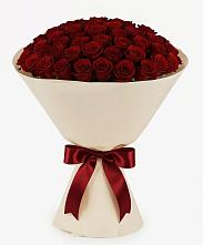 Букет 101 Бордовая роза Блэк Бакарра в Посёлок центральной усадьбы совхоза Мир