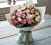 Букет цветов из: Розы, Лизиантусы и Гвоздики в Посёлок центральной усадьбы совхоза Мир