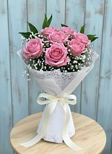 Букет цветов из:  Розы #REPLACE_PRED# Посёлок центральной усадьбы совхоза Мир