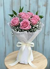 Букет цветов из:  Розы в Посёлок центральной усадьбы совхоза Мир