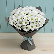 Букет цветов из:  Хризантемы в Посёлок центральной усадьбы совхоза Мир