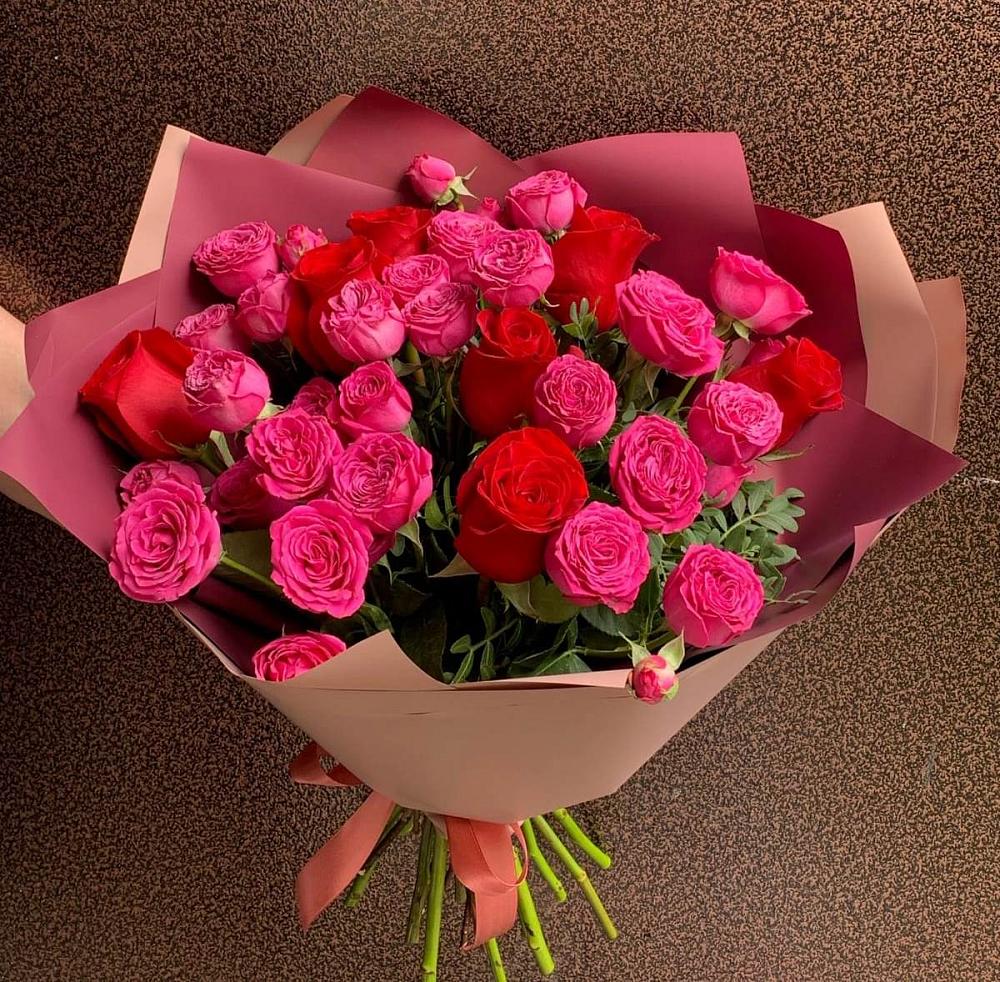 Букет В объятьях нежности в Посёлок центральной усадьбы совхоза Мир