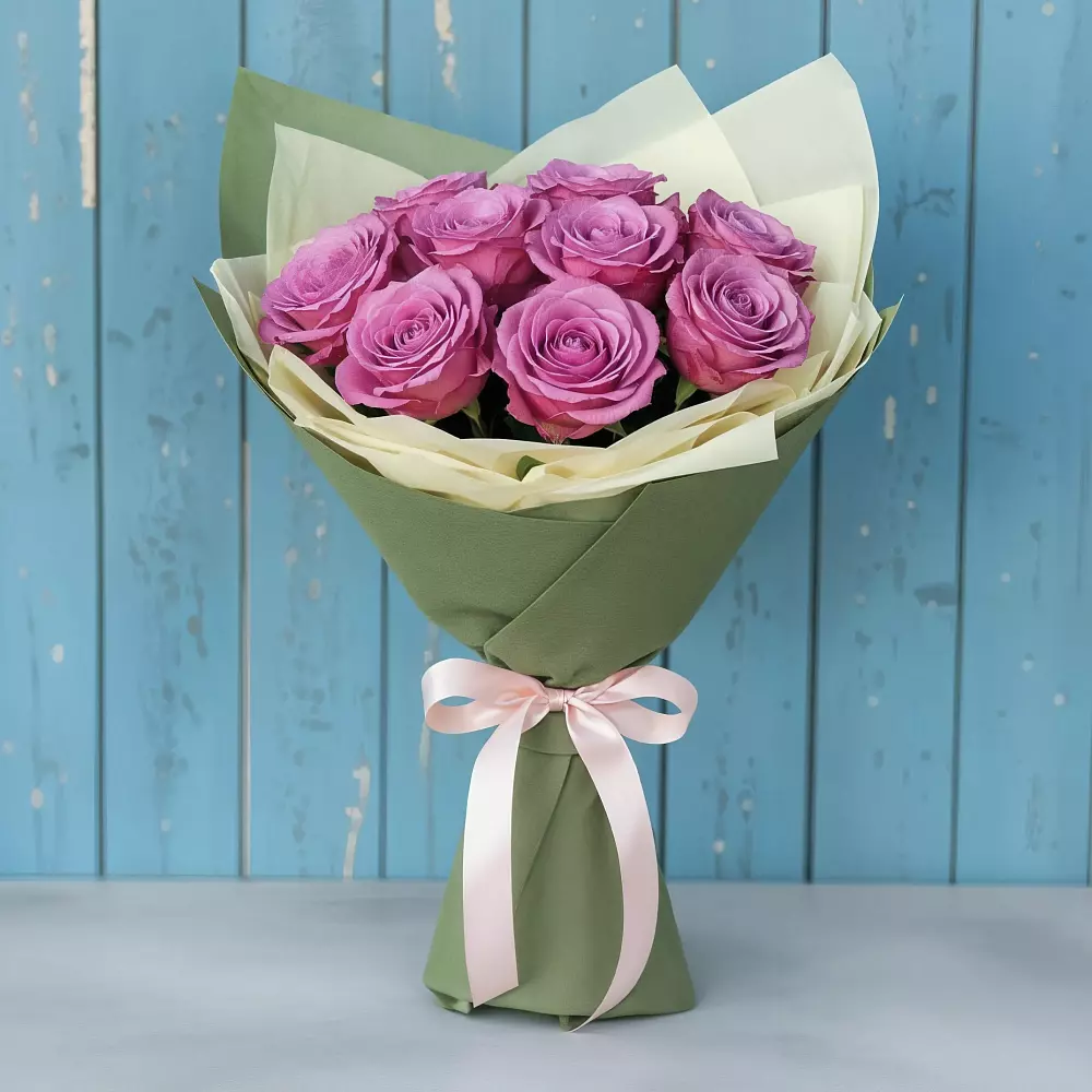 Букет Розы Фёрст Леди в Посёлок центральной усадьбы совхоза Мир