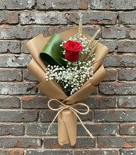 Букет цветов из:  Розы в Посёлок центральной усадьбы совхоза Мир