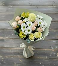 Букет цветов из:  Альстромерии, Розы и Хризантемы #REPLACE_PRED# Посёлок центральной усадьбы совхоза Мир